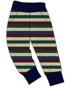 Holiday Stripes Ladies' Joggers and Jogger Shorts