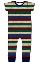 Load image into Gallery viewer, Holiday Stripes Bennett Pants and Shorts Length T-Shirt Romper