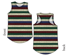 Load image into Gallery viewer, Holiday Stripes Ladies&#39; Summer Tank