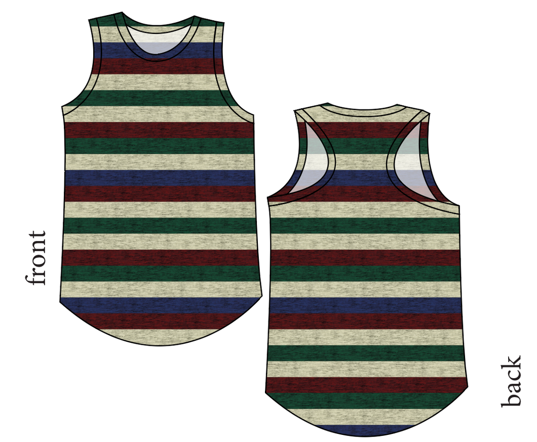 Holiday Stripes Ladies' Summer Tank