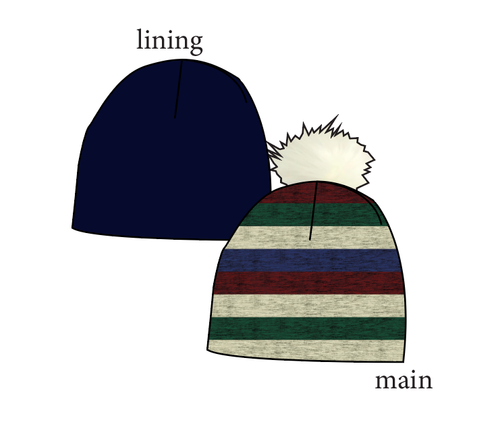 Holiday Stripes Slouchy Beanie (Reversible!)