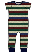 Load image into Gallery viewer, Holiday Stripes Emmett Pants And Shorts T-Shirt Romper