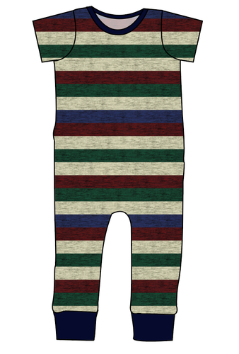 Holiday Stripes Emmett Pants And Shorts T-Shirt Romper