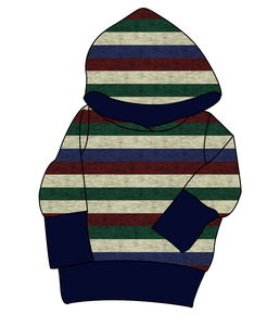 Holiday Stripes Grow With Me Hoodie (or Crewneck)