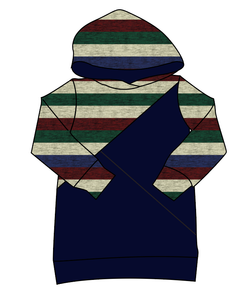 Holiday Stripes Classic Hoodie (or Crewneck)
