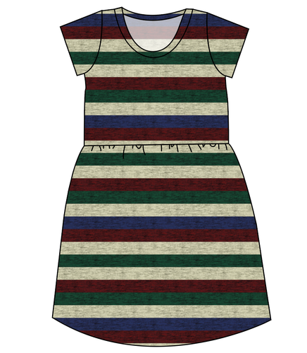 Holiday Stripes Ladies' Play Dress