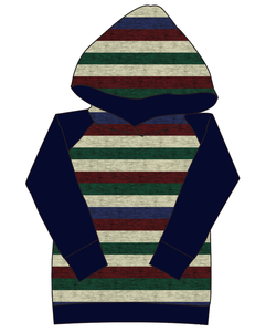 Holiday Stripes Ladies Hoodie