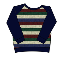 Load image into Gallery viewer, Holiday Stripes Classic Hoodie (or Crewneck)
