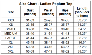 Underwater Coin Collector Ladies' Peplum Top