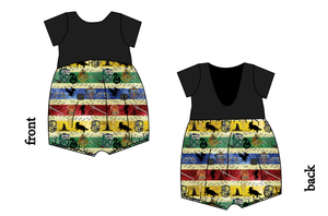 House Stripes Low Back Romper and Bubble Romper