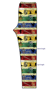 House Stripes Basic Leggings