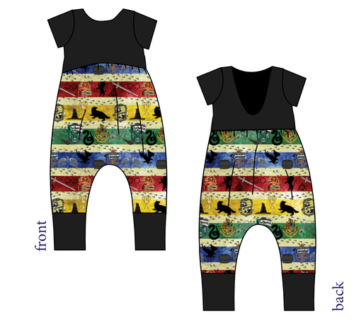 House Stripes Low Back Romper and Bubble Romper