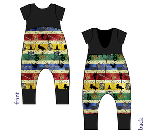 House Stripes Low Back Romper and Bubble Romper