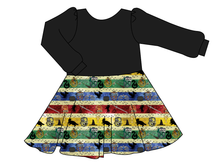 Load image into Gallery viewer, House Stripes Prairie Dress