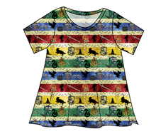Load image into Gallery viewer, House Stripes Ladies&#39; Swing Tee