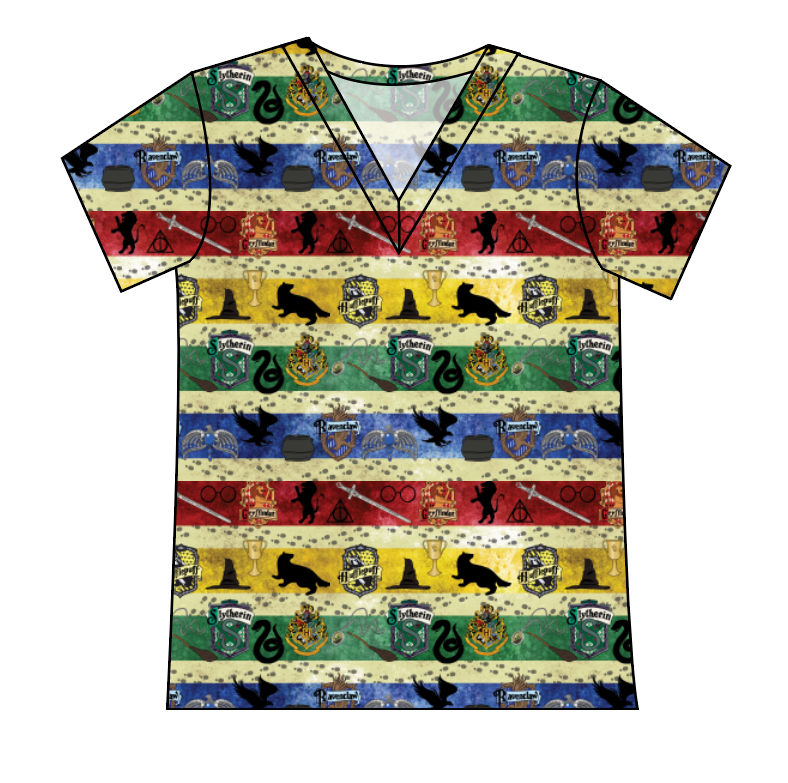 House Stripes Ladies' Slouchy V-Neck Tee
