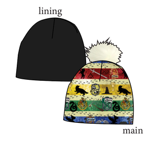 House Stripes Slouchy Beanie (Reversible!)