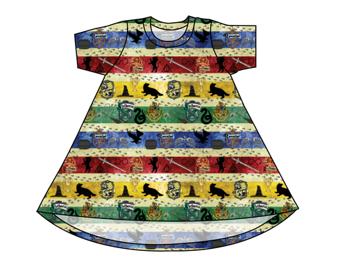 House Stripes Basic T-Shirt Dress