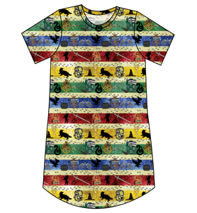 House Stripes Ladies' T-Shirt Dress