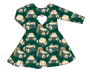 Nap Time Molly Heart Back Twirly Dress