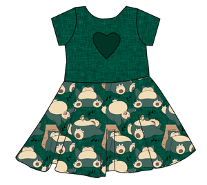 Nap Time Molly Heart Back Twirly Dress