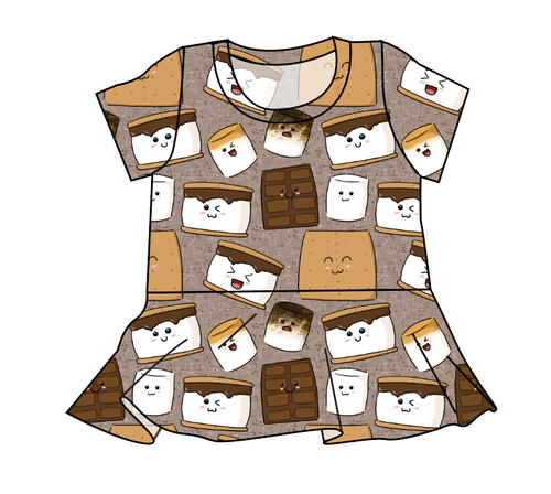 Smore Fun Peplum Top