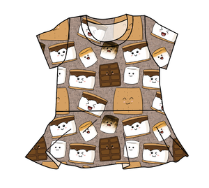 Smore Fun Peplum Top