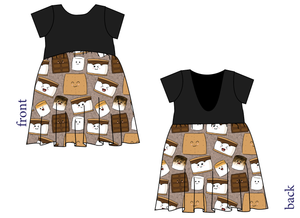 Smore Fun Low Back Dress