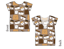 Load image into Gallery viewer, Smore Fun Low Back Ballerina Tee