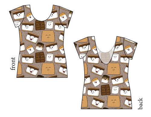 Smore Fun Ladies' Low Back Ballerina Tee