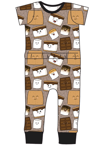 Smore Fun Bennett Pants and Shorts Length T-Shirt Romper