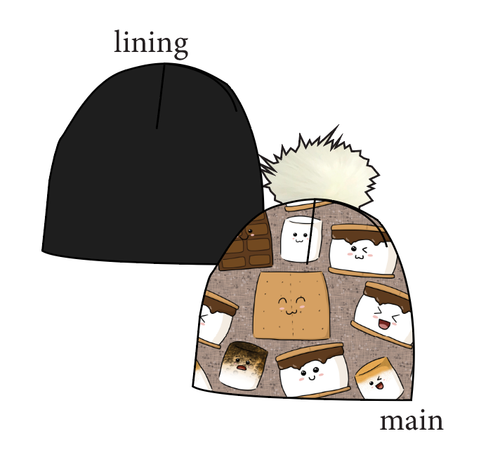 Smore Fun Slouchy Beanie (Reversible!)
