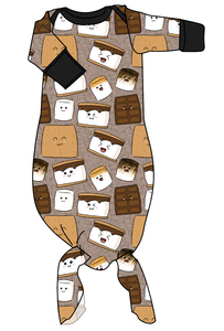 Smore Fun Newborn Knotted Gown