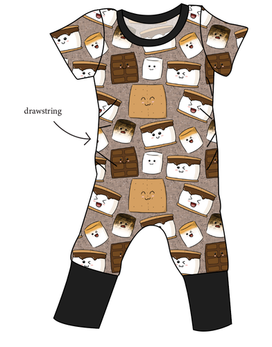 Smore Fun Grow With Me Pants And Shorts Romper