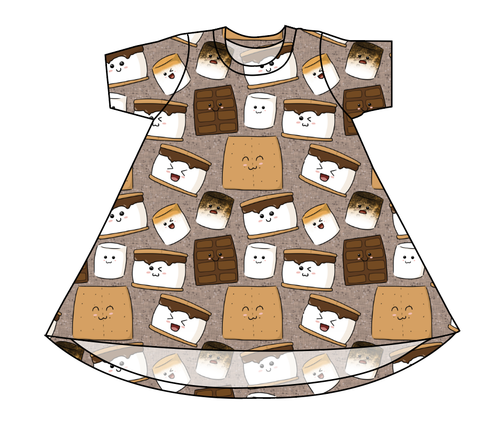 Smore Fun Basic T-Shirt Dress