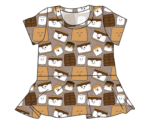 Smore Fun Ladies' Peplum Top