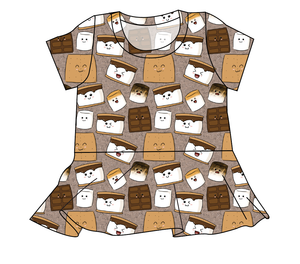 Smore Fun Ladies' Peplum Top