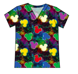 Mickey Lights Ladies' Slouchy V-Neck Tee