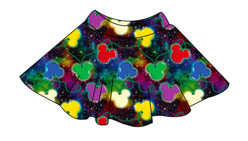 Mickey Lights Ladies' Circle Skirt