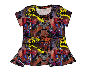 Robots in Disguise Peplum Top