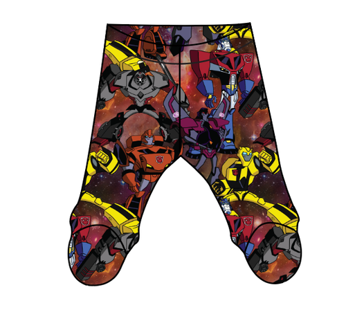 Robots in Disguise Newborn Footed Pants