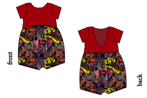 Robots in Disguise Low Back Romper and Bubble Romper