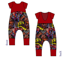 Load image into Gallery viewer, Robots in Disguise Low Back Romper and Bubble Romper