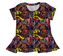 Load image into Gallery viewer, Robots in Disguise Ladies&#39; Peplum Top