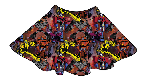 Robots in Disguise Ladies' Circle Skirt