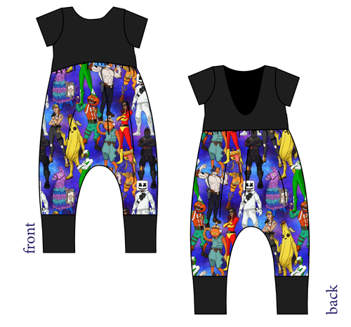 Dub Squad Low Back Romper and Bubble Romper