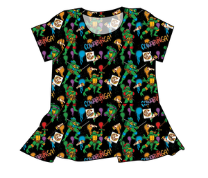 Cowabunga! Ninja Turtles Ladies' Peplum Top