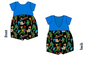 Cowabunga! Ninja Turtles Low Back Romper and Bubble Romper