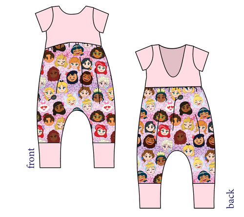 Girl Power Low Back Romper and Bubble Romper