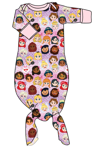 Girl Power Newborn Knotted Gown